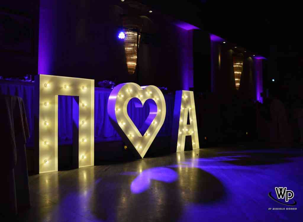 , Photos Illuminated Wedding Letters