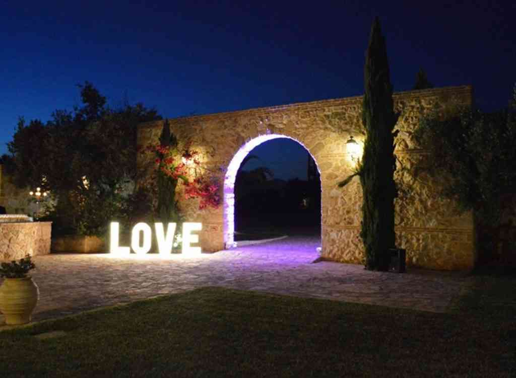 , Photos Illuminated Wedding Letters