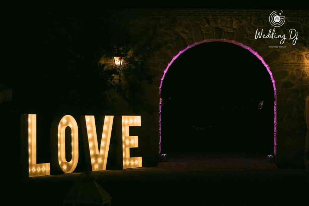 , Photos Illuminated Wedding Letters