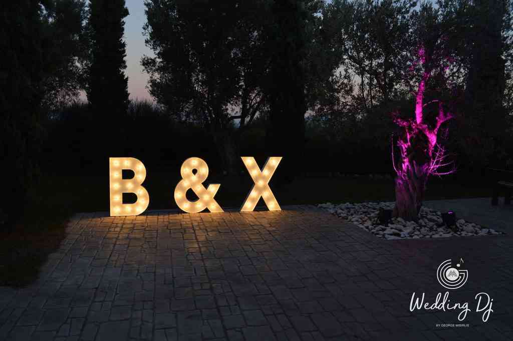 , Photos Illuminated Wedding Letters