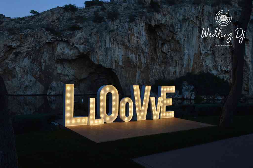 , Photos Illuminated Wedding Letters