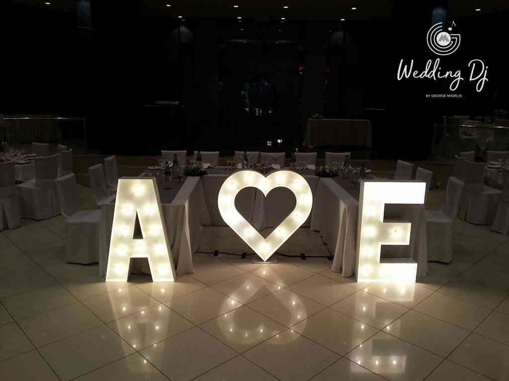 , Photos Illuminated Wedding Letters