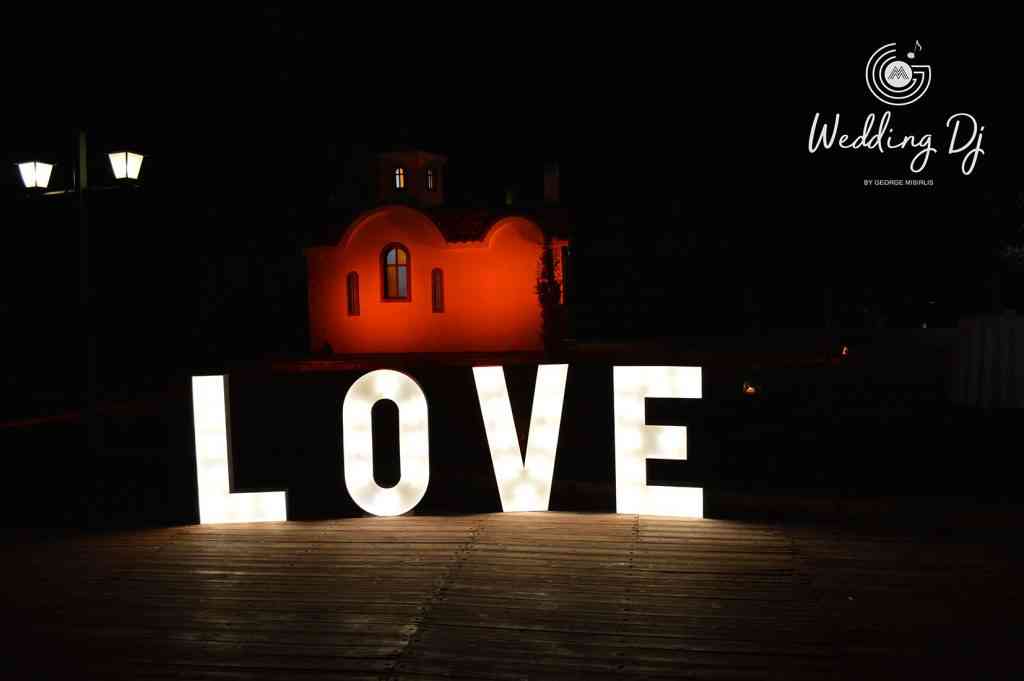 , Photos Illuminated Wedding Letters