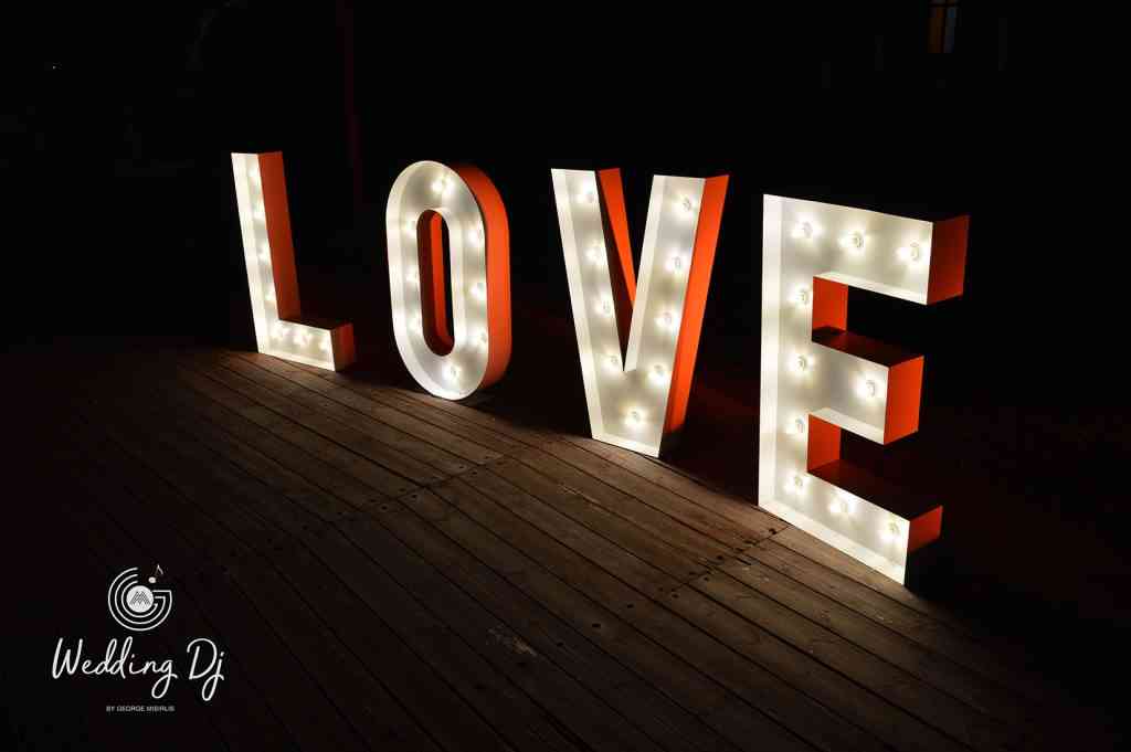, Photos Illuminated Wedding Letters