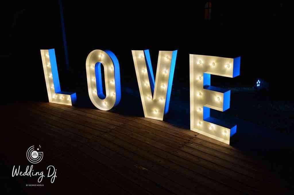 , Photos Illuminated Wedding Letters