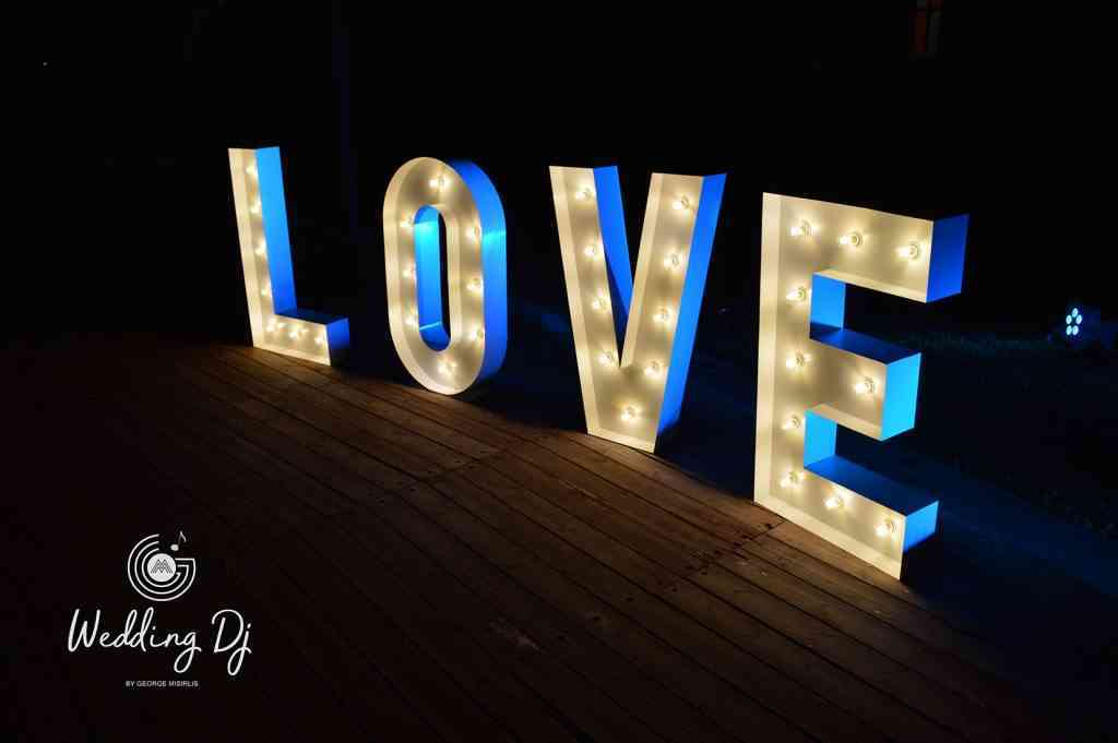 , Photos Illuminated Wedding Letters