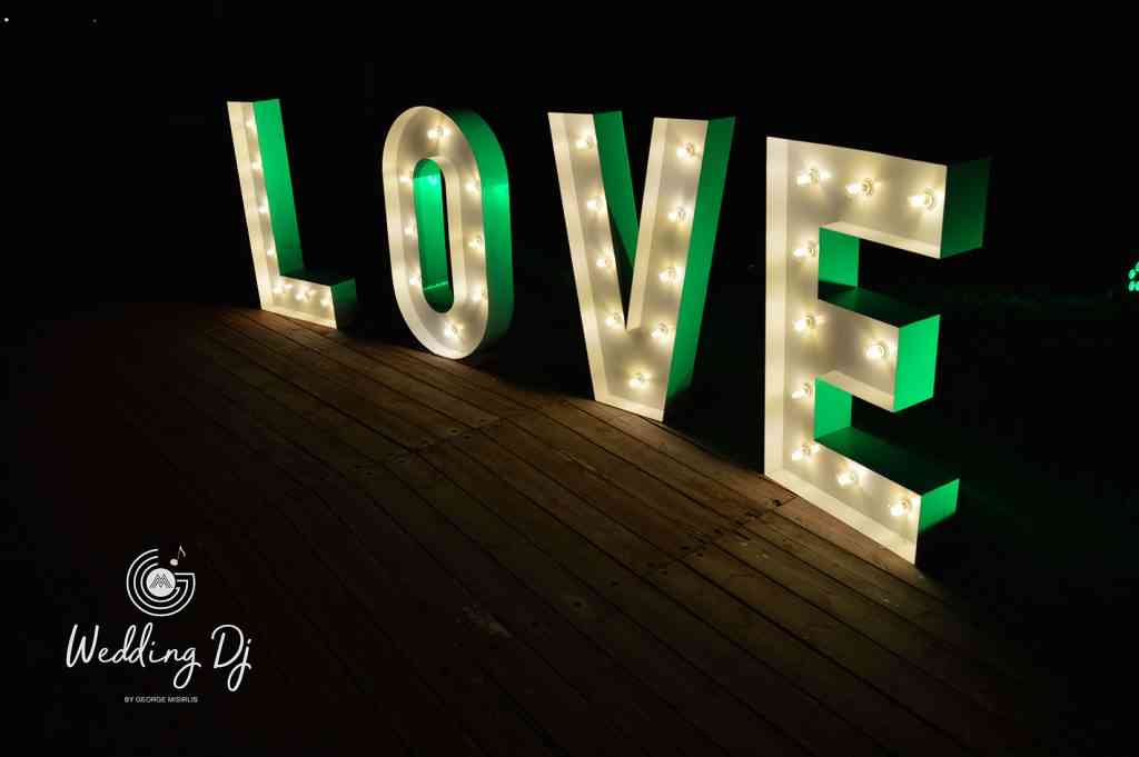 , Photos Illuminated Wedding Letters