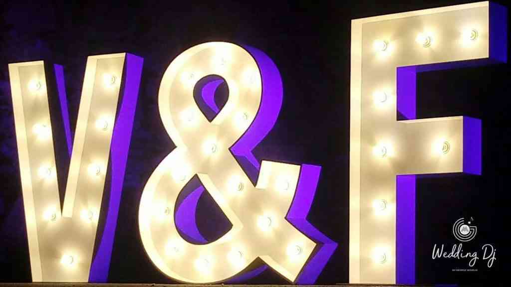 , Photos Illuminated Wedding Letters