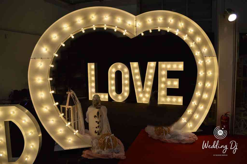 , Photos Illuminated Wedding Letters