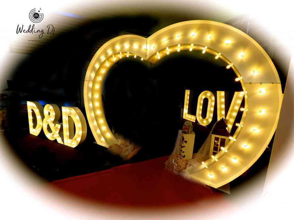 , Photos Illuminated Wedding Letters