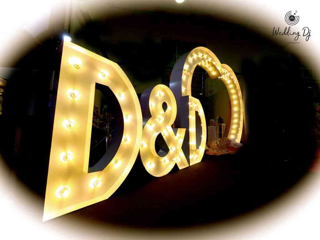 , Photos Illuminated Wedding Letters