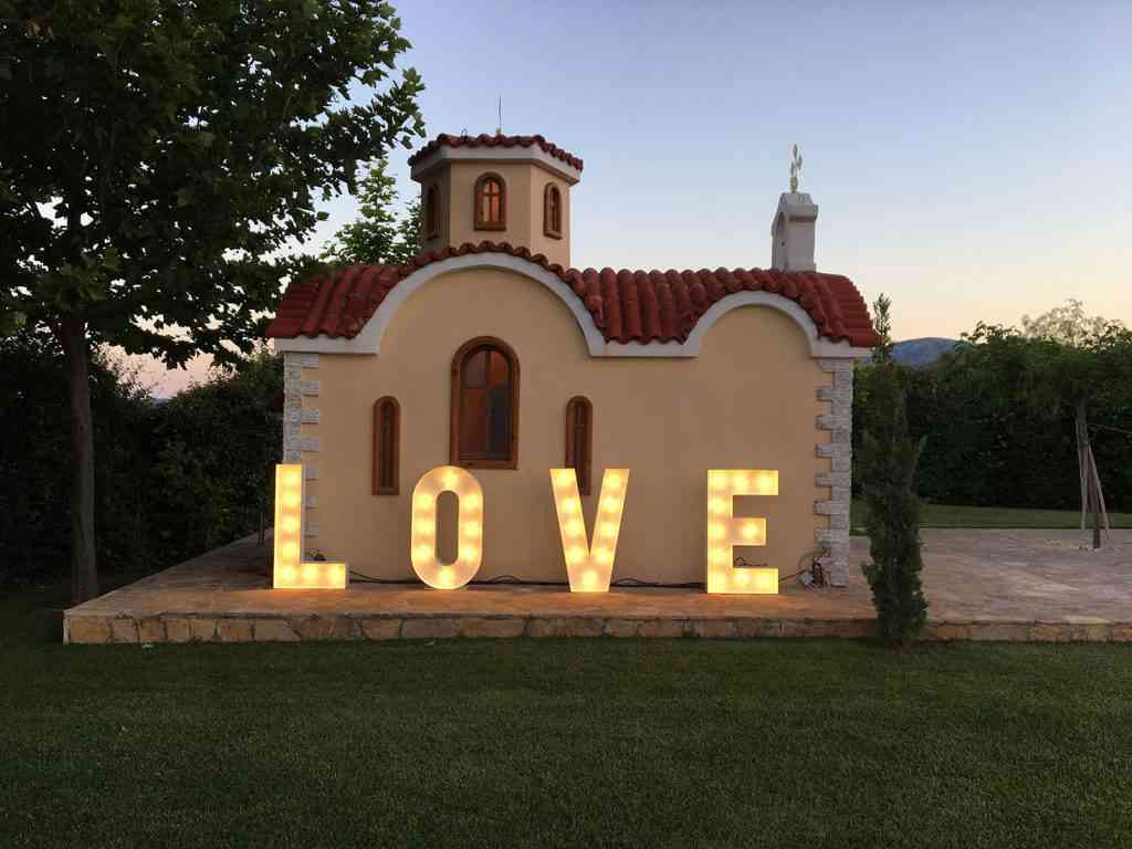 , Photos Illuminated Wedding Letters