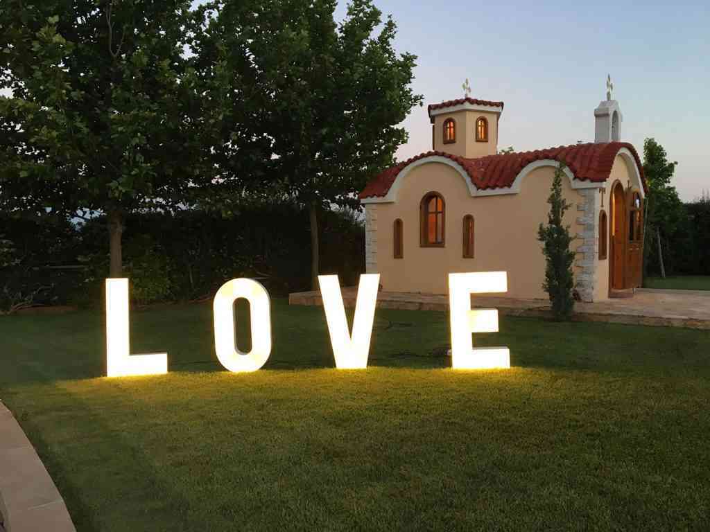 , Photos Illuminated Wedding Letters