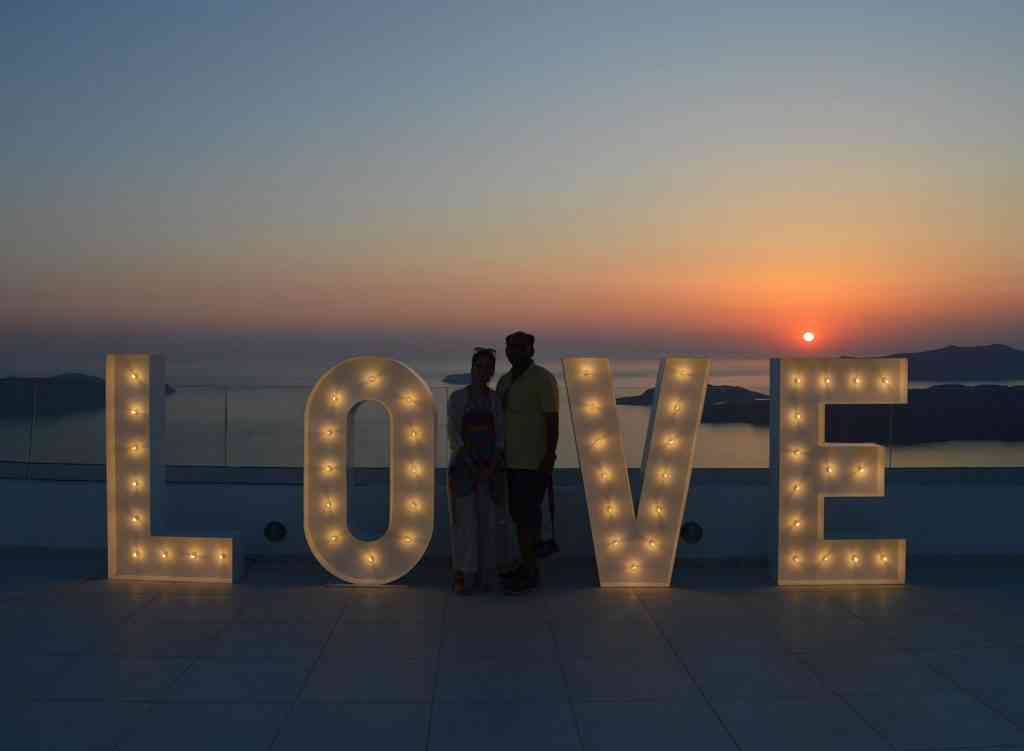 , Photos Illuminated Wedding Letters