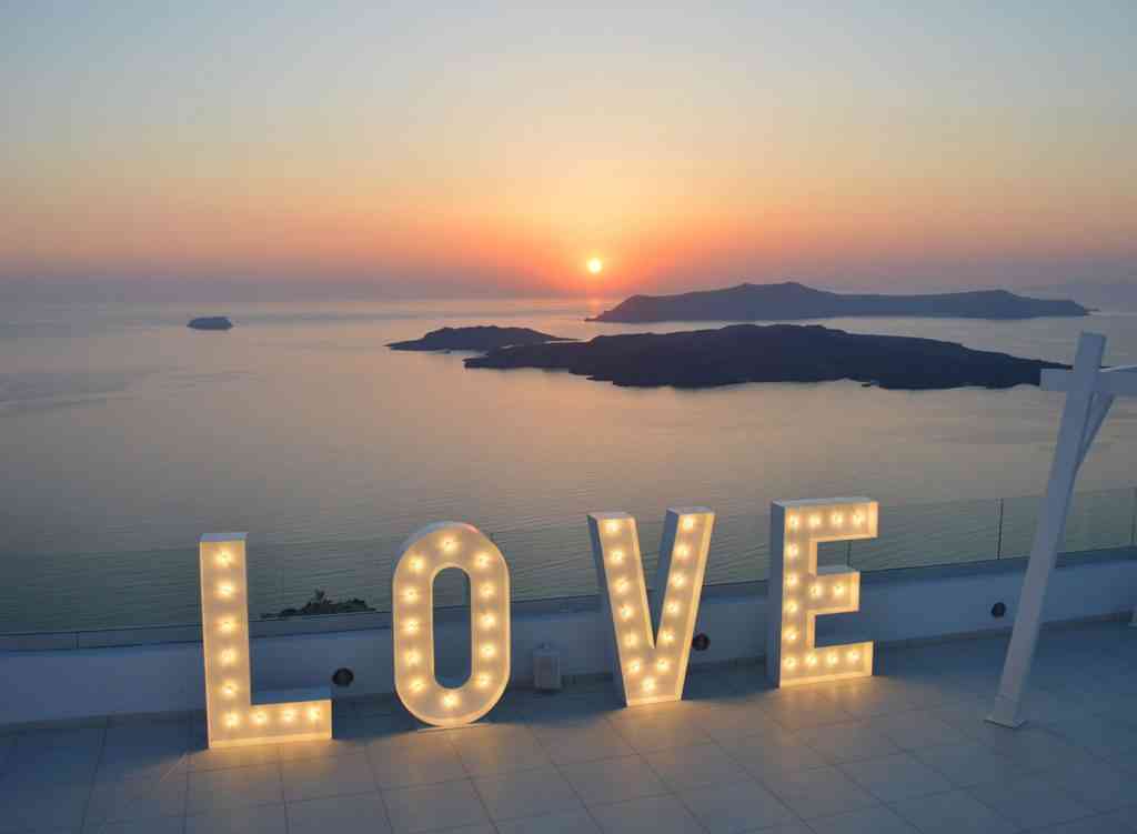 , Photos Illuminated Wedding Letters