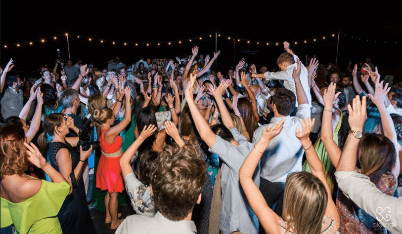 , Destination Wedding in Santorini | Hire a Wedding Dj | wedding Fireworks￼