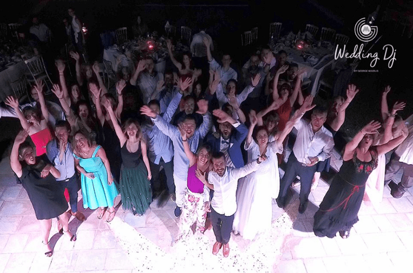 , Destination Wedding in Santorini | Hire a Wedding Dj | wedding Fireworks￼