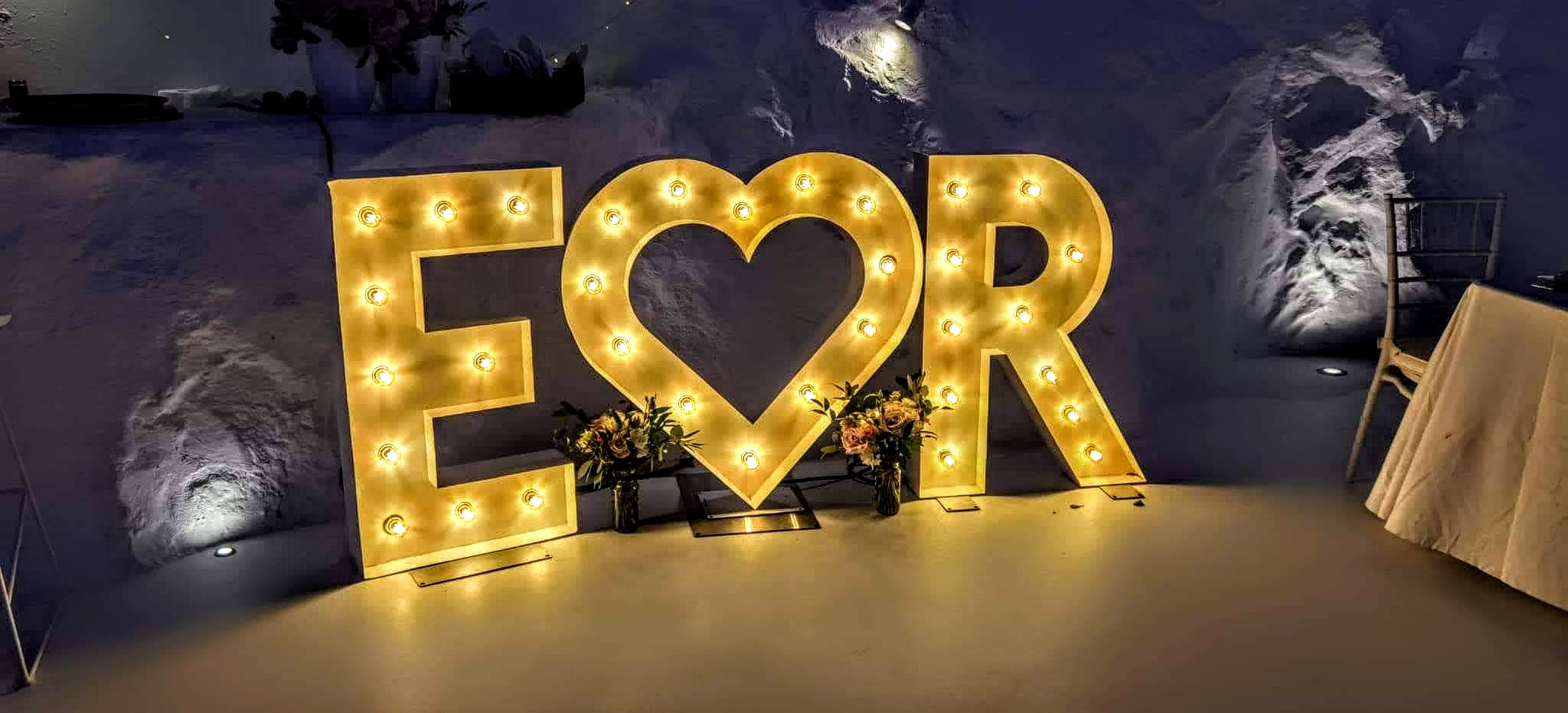 Marquee Illuminated Letters - Light up Letters - Wedding Love letters